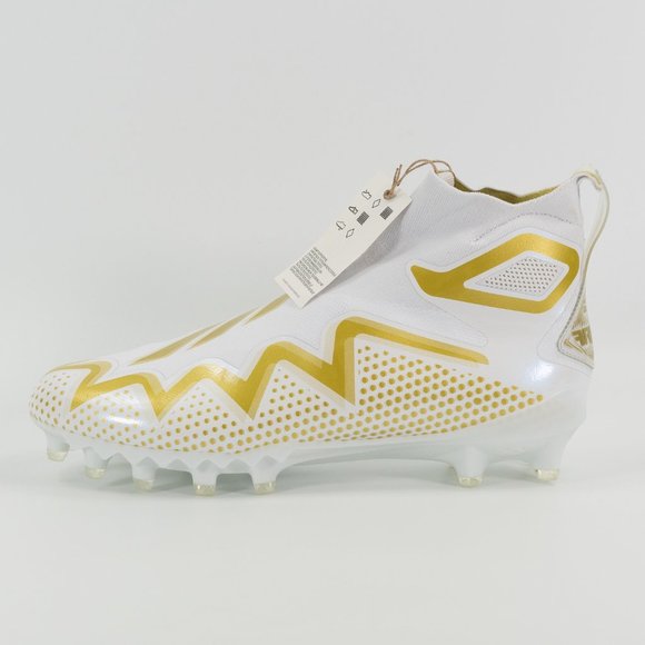 Adidas Mens Freak Ultra 22 'White Gold Metallic' Football Cleat GX7979 size 11.5 - Picture 5 of 10